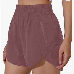 Light Pink High Waist Running Short